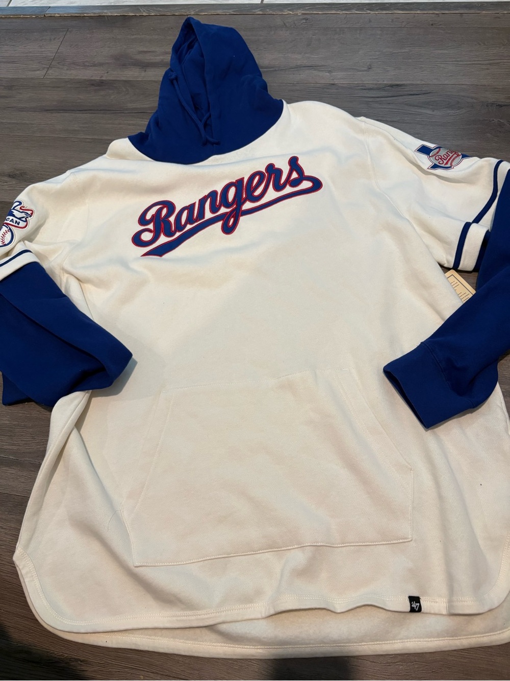 Mens 47 Texas Rangers Hoodie Size 2XL